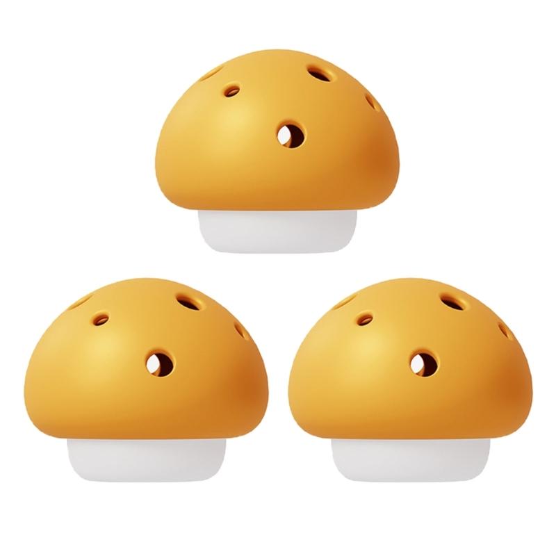 3PCS Mushroom Shape Organizers Box Breathable Designs for Wardrobe Kitchen Bathroom Storage Needs