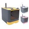 Enclosed Cat Litter Box Large Capacity Top Entry Odor Control Plastic Covered Kitty Litter Box for H