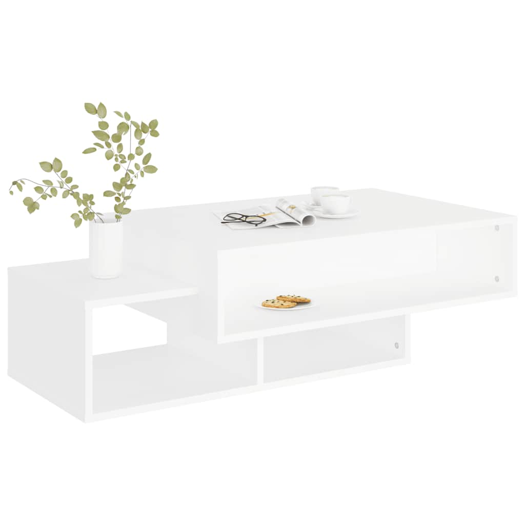 Coffee Table White 105 X 55 X 32 Cm Engineered Wood