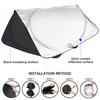 UV Protect Car Windshield Cover Front Rear Window Film Windshield Visor Cover For Citroen C4 C5 C3 C2 C1 C4L C6 Picasso Saxo
