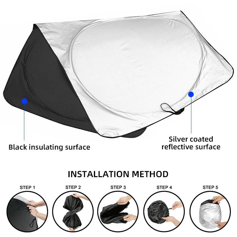 UV Protect Car Windshield Cover Front Rear Window Film Windshield Visor Cover For Citroen C4 C5 C3 C2 C1 C4L C6 Picasso Saxo