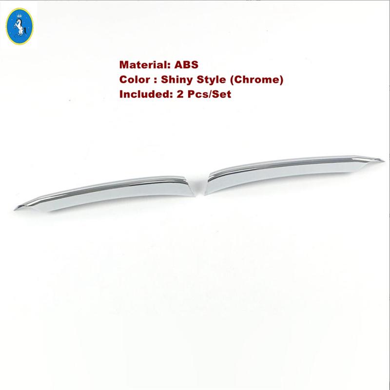Chrome Rear Bumper Grille Fog Lights Lamps Eyelid Eyebrow Strips Cover Trim For Hyundai Elantra Avante CN7   Accessories