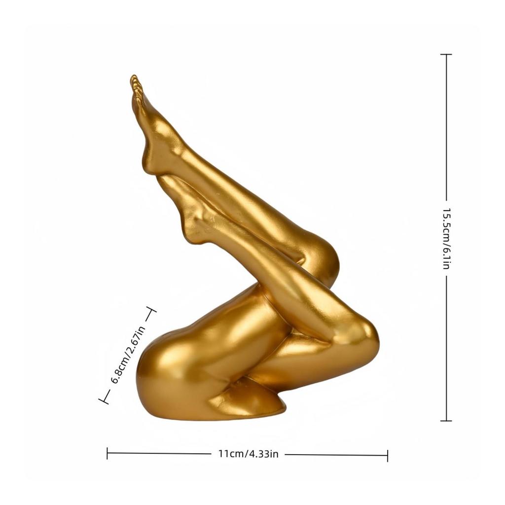 Stretching-Leg Decorative Figurine Modern Resin Craft Ornament Long-Lasting