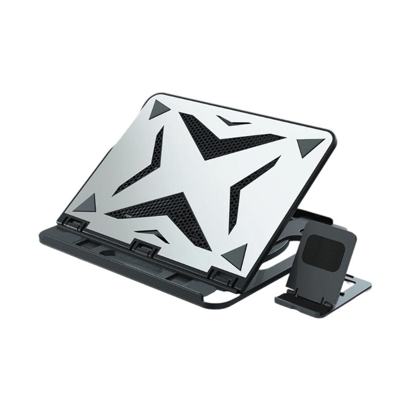 Tragbarer Aluminium-Laptopständer, höhenverstellbarer Desktop-Notebook-Halter, kompatibel mit Geräten