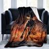 Přikrývka s koňským cvalem Zvířecí flanelové přikrývky 3D Art Decor potisk přikrývky Bílá přikrývka na přikrývku koně Rozkládací pohovky Přehoz přikrývky
