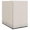 Double Sun Lounger Warm White 205 x 129 x 200 cm Poly Rattan