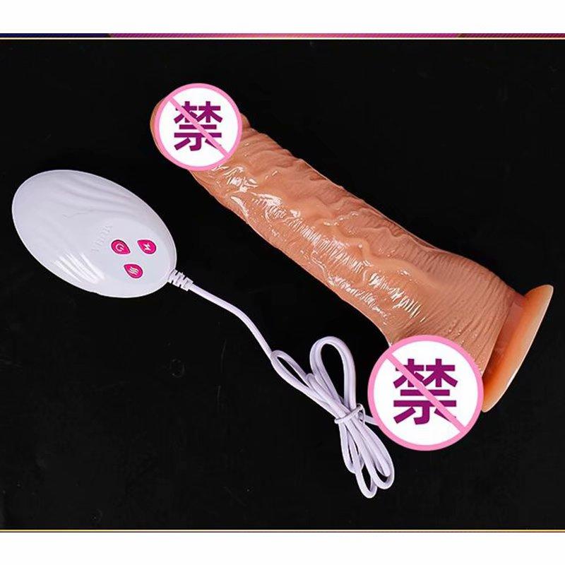 Weicher Dildo, realistischer Penis, Sexspielzeug für Frau, Vagina-Massagegerät, automatische Teleskopheizung, Multi-Speed-Vibrationsstimulator, Klitoris, G-Punkt-Vibratoren