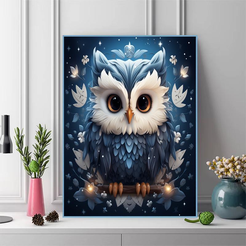 Cartoon owl Pattern 3pcs 100% Round Full Drill 5D DIY Diamond Painting Embroidery Cross Stitch Rhinestone Décor