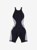Competitive Swimsuit Pro Hybrid 2 Openback Kneeskin Pro Hybrid 2 Open Back Kneeskin SCW12450F M [Speed] Women's Black/Blue