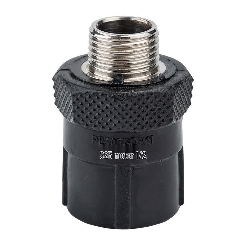 Xixun PE External Thread Water Pipe Connector DN63