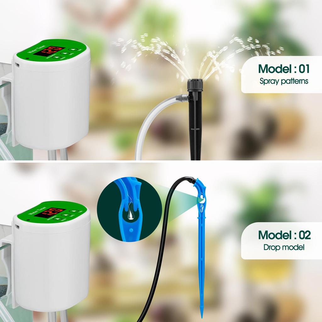 Smart Drip Irrigation Timer for Potted Plants - Automatic Watering Solution