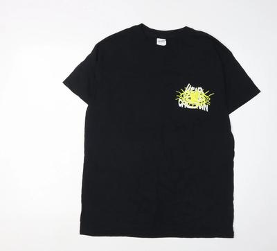 Gildan Men's Black Graphic Print T-Shirt M