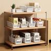 Modern Simple Plastic Rectangular Storage Basket for Home Desktop, Kitchen Countertop