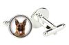 German Shepherd Dog, Alsatian Wolf Dog - cufflinks, a shirt accessory, a shirt pendant from the Art-Dog brand