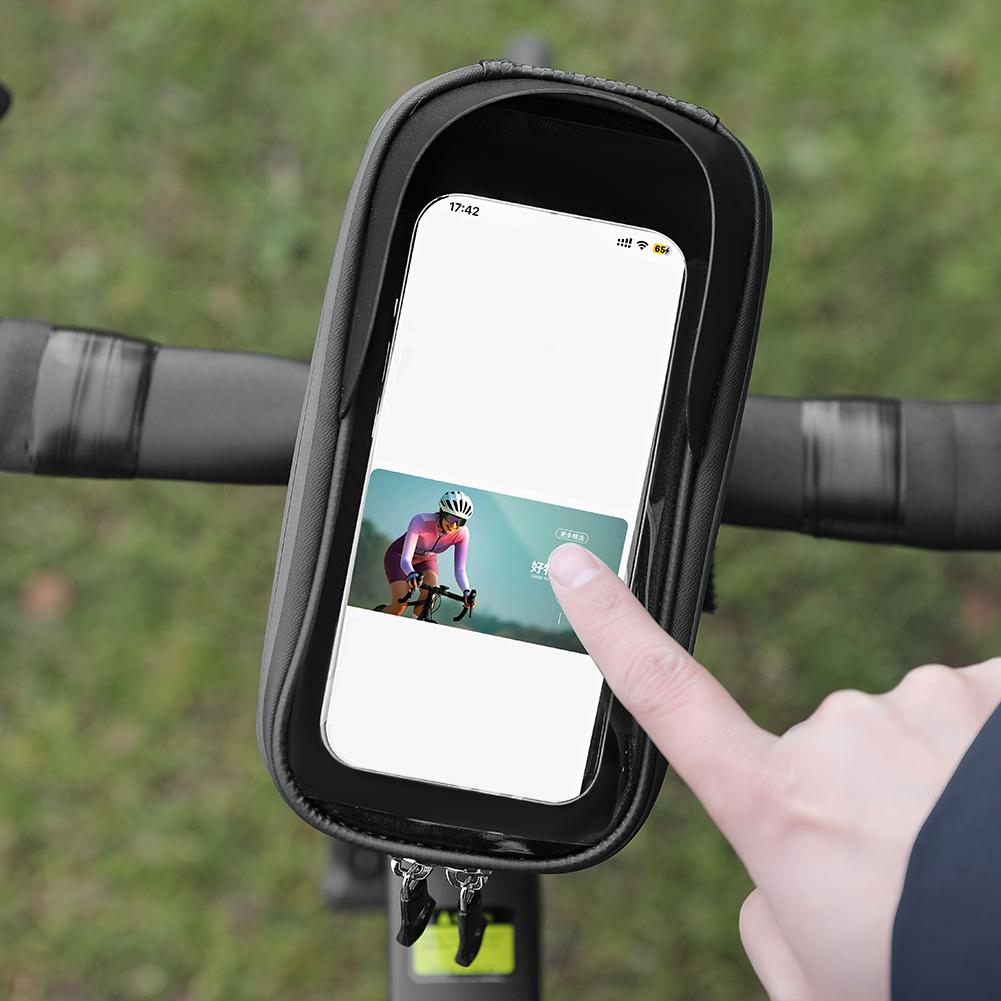 EVA Bicycle Front Frame Bag Large Capacity Touch Screen Bicycle Bag Handlebar Cell Phone Bag for Men Bike Accessories Gift
