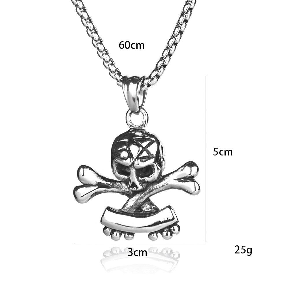 Vintage Pirates Of The Caribbean Skull Jack Hat Necklace, Unisex Apparel