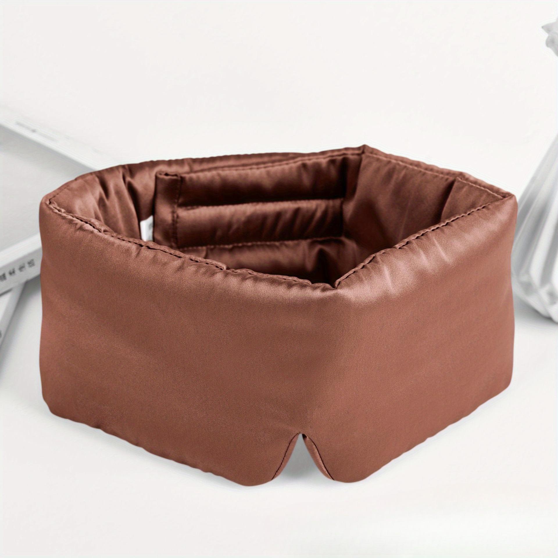 

Маска для сна, повязка на глаз, блокирующая свет, повязка на глаз, мягкая набивка, дорожная повязка для сна кофейный