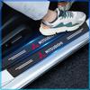 4Pcs Carbon Fiber Car Door Sill Protection Sticker Anti-scratch Refit For Mitsubishi Lancer 7 8 I200 Pajero Montero Sport Outlander ASX Mirage Eclipse