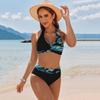 2025 European & American Fashion Women's Sexy Print Bikini for Holiday Beach & Hot Spring