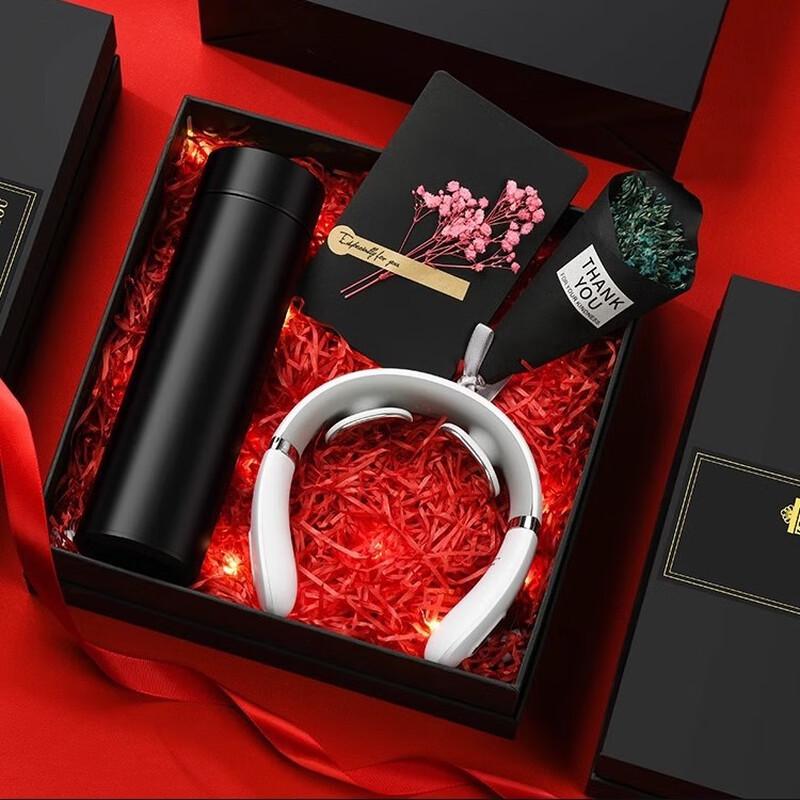 

WZ Smart Insulated Mug Father s Day Gift Set Package Two: Mug + Box + Bouquet + Card + Light