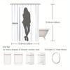 Black Swan Nostalgic Shower Curtain Washable Polyester with Hooks Artistic Bathroom Decor Easy Clean Durable Modern Accessory