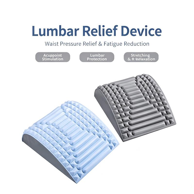Back Stretcher Lumbar Support Device Neck Waist Muscle Relaxer Spine Corrector Back Opening Stretch Massage Tool for Pain Relief