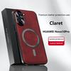 For Huawei Nova 10 & Nova 10 Pro Case Magnetic Elegant Leather Wear-Resistant Lens Fully Covered Non-Slip Grip Edge Cover Shell