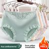 2 Pcs Women Panties Cotton Lingeries Female Breathable Cotton Underwear Comfortable Ladies Lace Girls Briefs Solid Color