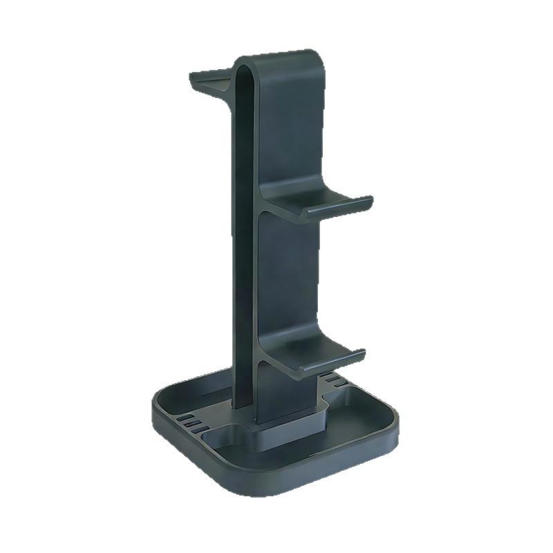 

2-Tier Game Controller Stand Headphone Holder 2-in-1 Dual Layer Display Stand Base Desk Organizer Home Gaming Room Decor чёрный
