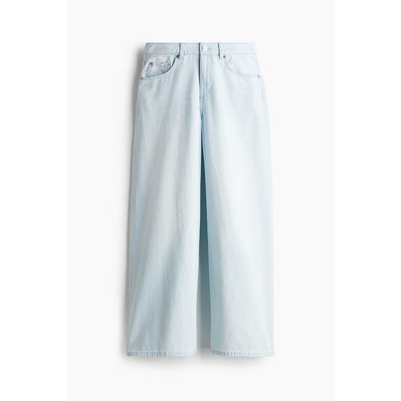 

HM Women clothes Jeans 2025 Summer New Women clothes Loose Low Waist Wide Leg Jeans 1263923 Light denim blue 165/80