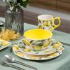 Creative Hand-painted Relief Lemon Ceramic Plates, Soup Bowls, Fish Plates, Dessert Plates, Storage Jars, Irregular Tableware