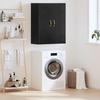 Wall Mounted Cabinet Black Oak Effect 69.5 x 34 x 90 cm