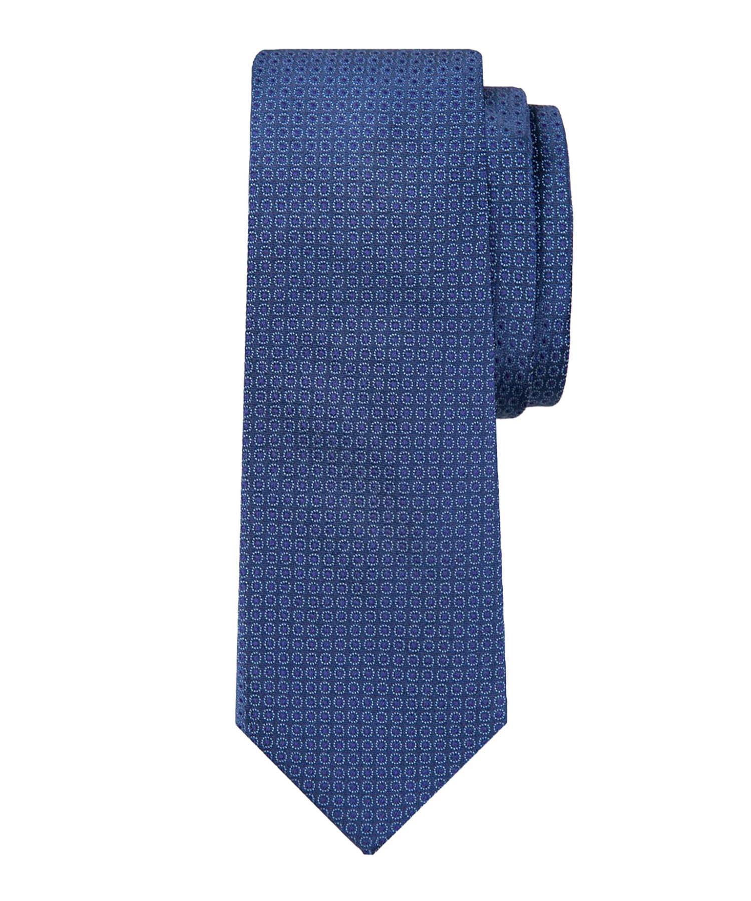 [Brooks Brothers] Brooks Brothers Silk Tonal Circle Jacquard Tie 330001740 Navy ONE SIZE