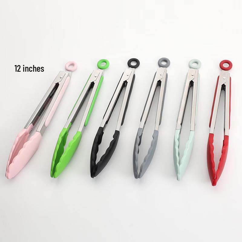 Stainless Steel Kitchen Food Tongs Set