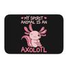 Custom Smiling Leucistic Axolotl Doormat Non-Slip Entrance Bath Kitchen Door Floor Mats Salamander Animal Living Room Carpet Rug