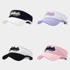 Summer Unisex Cotton Embroidered Letter Sun Hat With Adjustable Fit For Outdoor Activities
