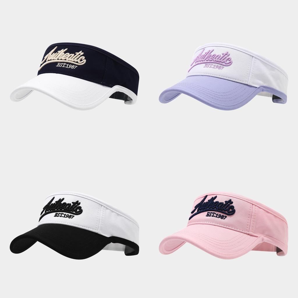Summer Unisex Cotton Embroidered Letter Sun Hat With Adjustable Fit For Outdoor Activities
