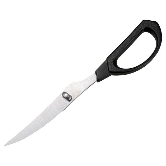 [Captain Stag] BBQ Kitchen Scissors Curved Multi-Purpose Scissors, Disassemblable, Mini, Made in Japan, UH-4710, Silver, (approx.) 65 x