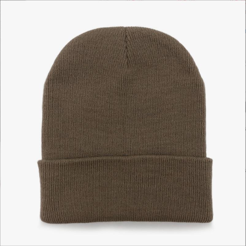 Fashion Men's And Women's Autumn Winter Cute Hat Girls Autumn College Style Warm Solid Color Embroidered Knitted Casual Cap