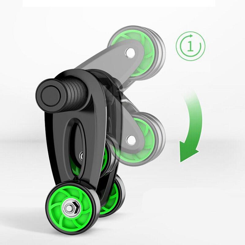Upgraded Version - Foldable Abdominal Wheel Abdominal Muscle Wheel Household Fitness Equipment Men's and Women's Trainer Abdominal Retractor