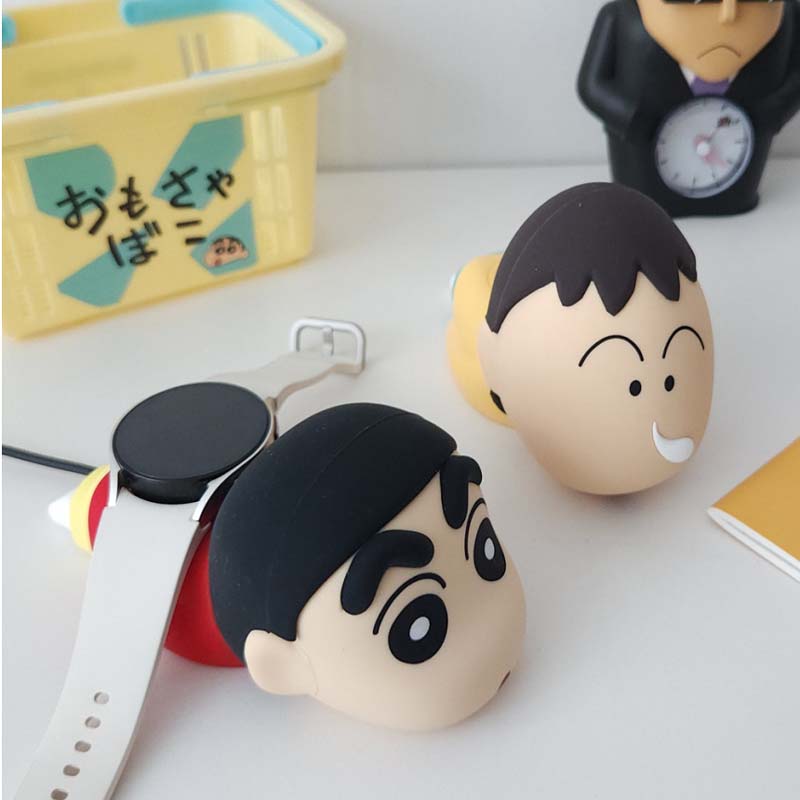 Crayon Shin-chan Official Figure Smart Watch Galaxy Watch Charging Stand silicone authentic
