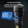 LED Super Bright Long-range Outdoor Typec Fast Charging LCD Digital Display Flashlight