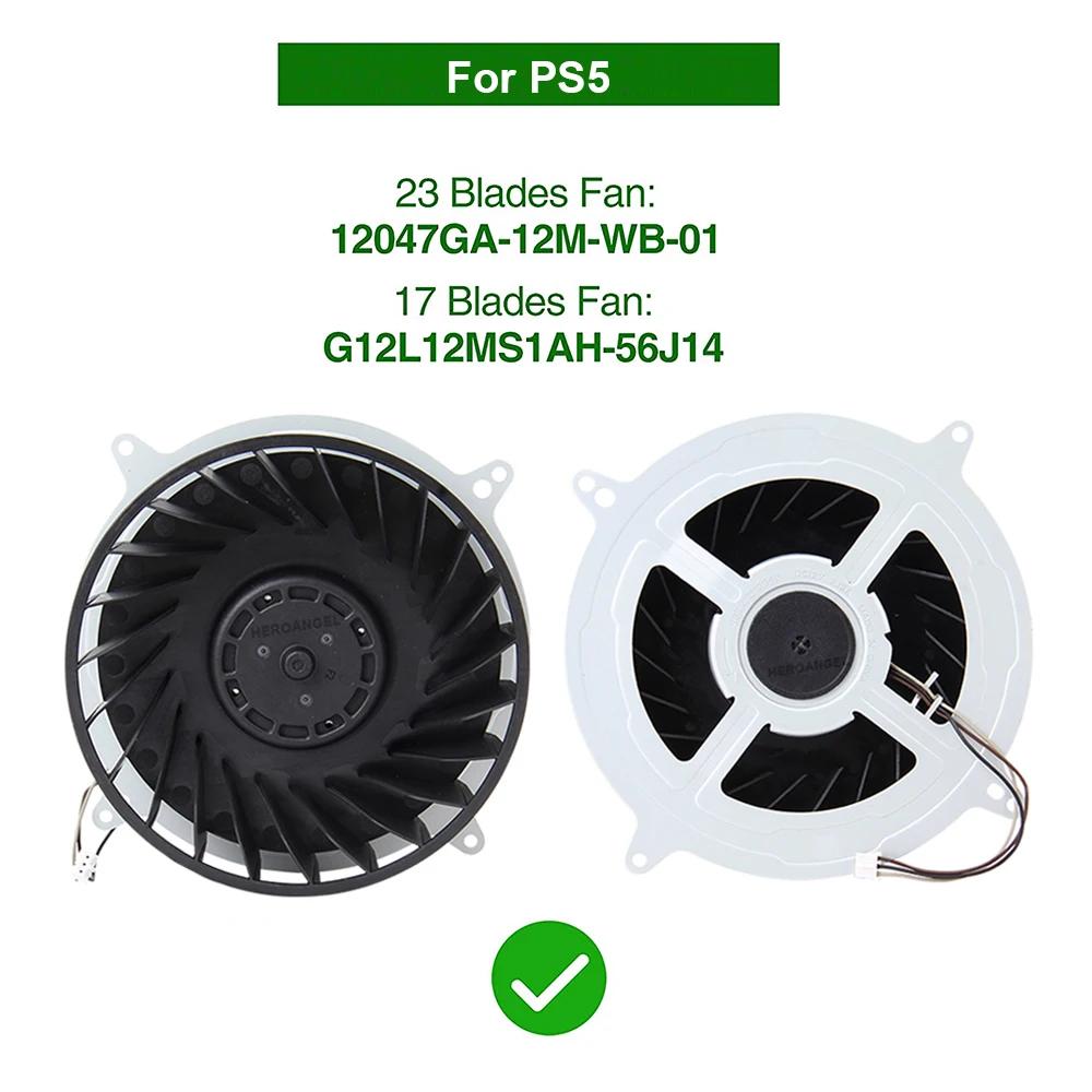 Internal Cooling Cooler Fan for PS5 Consoles 17 Blades Cooler Fan for PS5 23 Blades