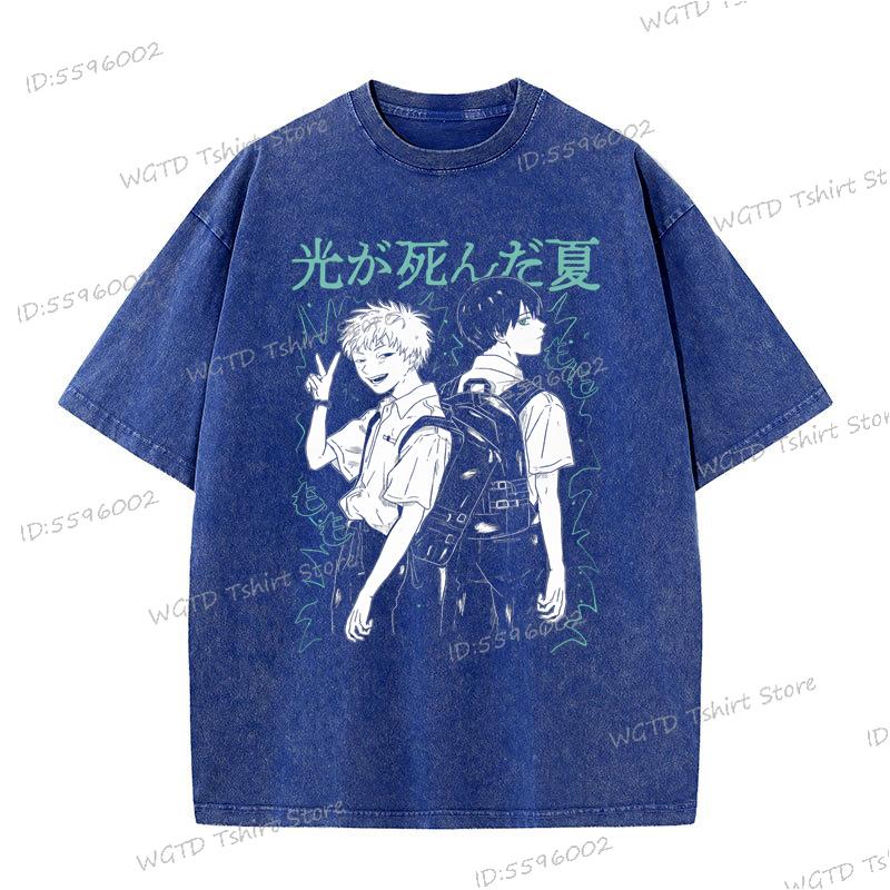 The Summer Hikaru Died Shirt Harajuku Fashion Street Cool T-Shirt Cotton Tee Men Women Anime Apparel Manga Vintage T Shirts