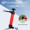 Manual Siphon Pump Ac Drain Unclogger Dual Port Air Extractor For Car Aquarium Fish Tank Oil Water Transfer Plumbing Tool