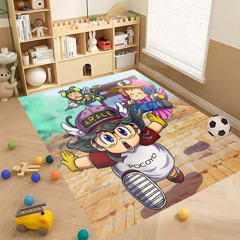 New Cartoon Dr S-Slump Arale Bathroom Rug, Soft Bedroom Floor, Home Laundry Room, Non-Slip Welcome MatCustomizable