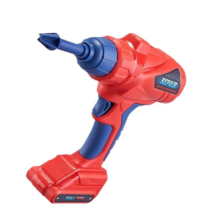 Kids' Pretend Play Repair Tool Set with Electric Drill for Ages 3-6