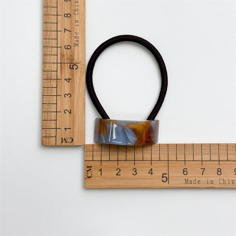 Korean Acetic Acid Hair Ropes Fashion Simple Print Elastic Scrunchies Rubber Band Girl Hair Accessories Ponytail Headwear