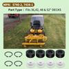 Bushing Set W/ Free Snap Rings For Walker Mower Deck Tune Up Kit 5740-2, 7434-1