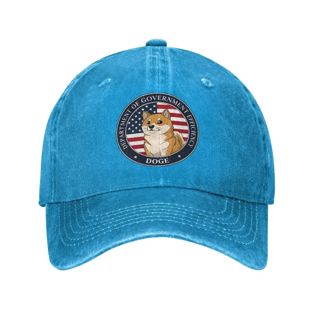 doge DEPARTMENT OF GOVERNMENT EFFICIENCY Print Caps for Men Women Cotton  Trucker Hat Daily Wear Baseball Cap Adjustable